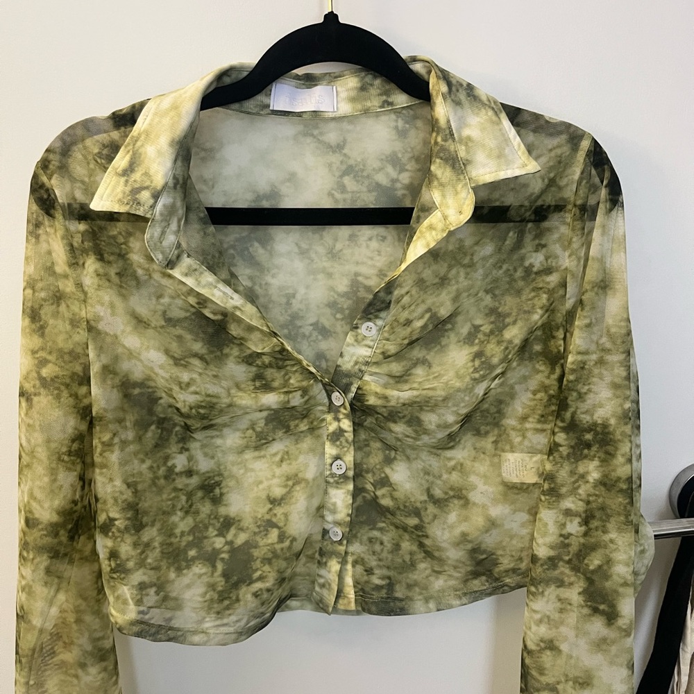 Sheer green top - Isalis